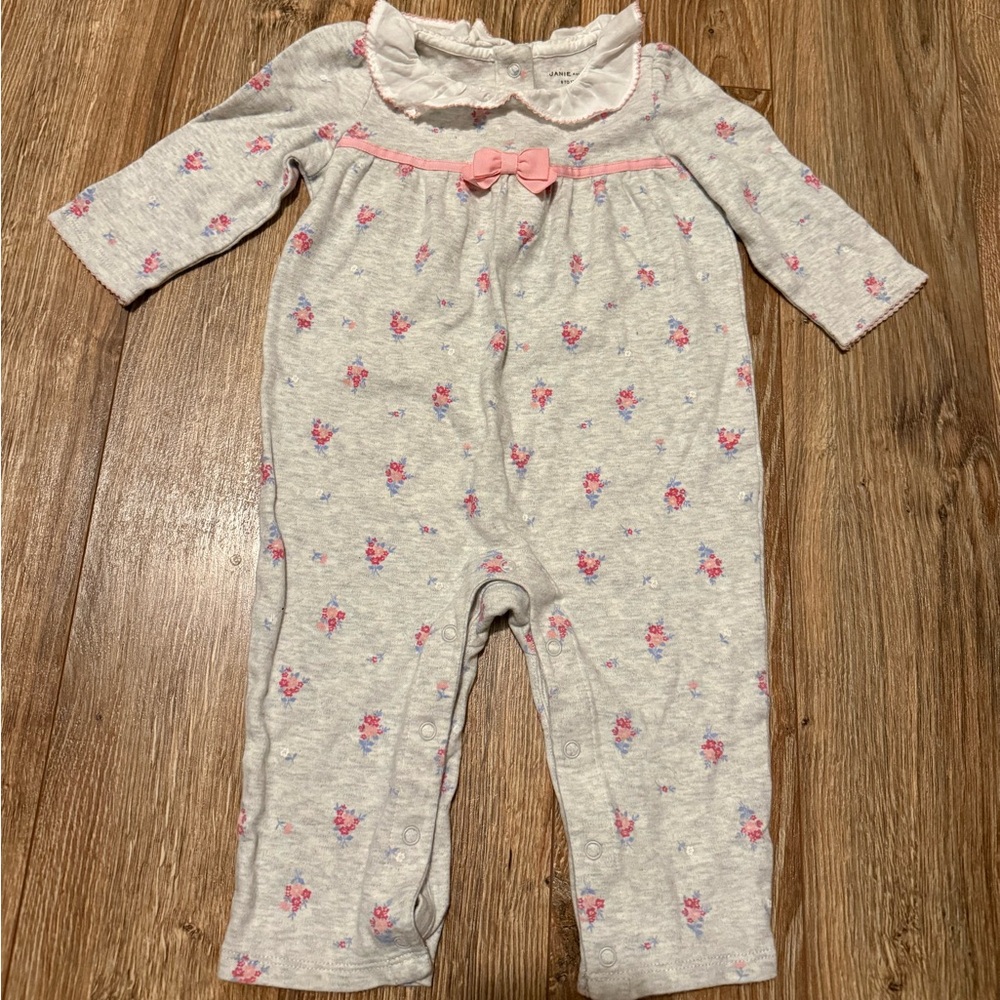 Janie and Jack Baby Girls Footless One Piece